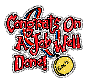 Job well done animated clip art