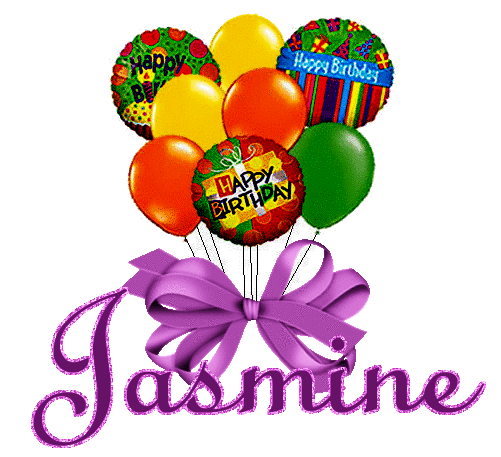 Happy Birthday Text Graphics. Happy Birthday Jasmine!