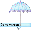 Cute Blue Umbrella