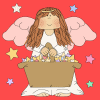 angel with basket