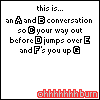 A & B Conversation