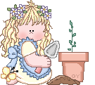 Cute Girl With Flowers