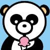 Panda with ice cream avatar