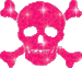 Pink skull