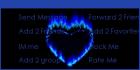 blue flame heart
