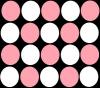 pink and white dots