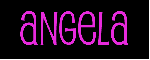 Angela animated glowing name