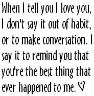 When I Tell You I Love You