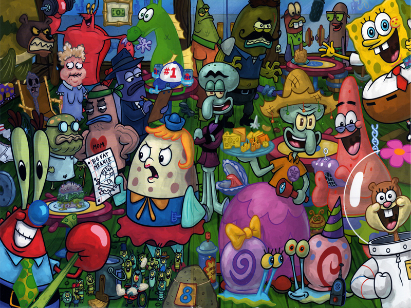 Backgrounds " Cartoons " Spongebob Wallpaper.
