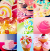 yummy sweets collage