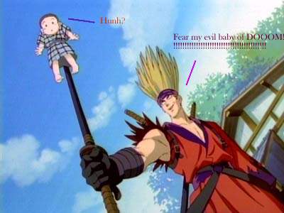baby on a stick
