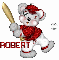 Robert red baseball bear