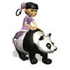 girl on panda