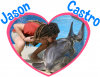 Jason Castro kissing a dolphin