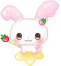  cute kawaii character pink bunny