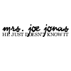 Mrs. Joe Jonas