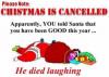 Christmas is cancelled!!