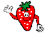 Strawberry says bye.