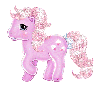 Glittered Pink Pony