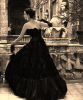 1940's woman in ball gown