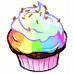 rainbow cupcake