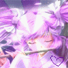 anime girl blwing into a flute