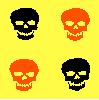 rotating skulls