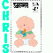 Baby with pacifer Stamp- Chris