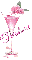 Rose Cocktail Glass Pink - Trishna
