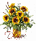 Sunflowers in Vase (with sparkles)- Denise