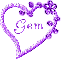 Gem purple heart