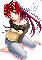 Sexy Red Haired Anime (with glitter hair)- Vyolet