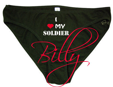 I Love My Soldier Panties- Billy