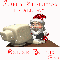 Santa on Computer (with glitter & snowfall effect)- Merry Christmas to All My Online Friends (Gina)
