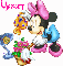 Minnie Mouse (glitter)- Vyolet