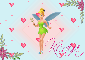 Tinkerbell Poster (with floating hearts)- Kenia