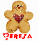 Christmas Gingerbread Man (with snowfall effects)- Teresa