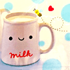smiley milk
