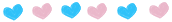 Blue & Pink Hearts