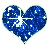 HEART BLUE LOVE