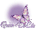 Purple Butterfly Bling QueenofDeLite