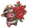 Teddy with roses