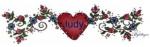 Heart and Roses divider - Judy