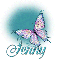Butterfly Bling Teal Jenny