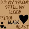 pitch black heart