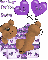 Bear in purple with Evelyn name