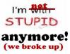 I'm not with stupid