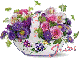 ceramic flower bowl/JUDI