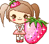 cute strawberry doll 