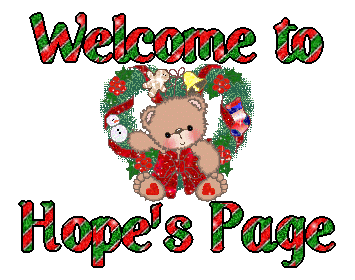 Welcome to Hope's Page